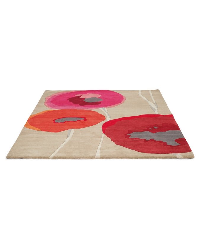 Sanderson Poppies red/orange 45700 design szőnyeg - Leguan Exclusive - Sanderson - 250 x 350 cm