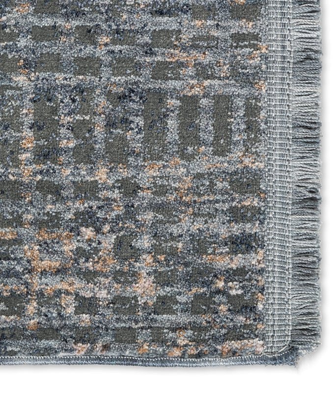 Sarezzo 6635 214 020 gitter blau design szőnyeg - Leguan Exclusive - Schöner Wohnen - 200 x 290 cm