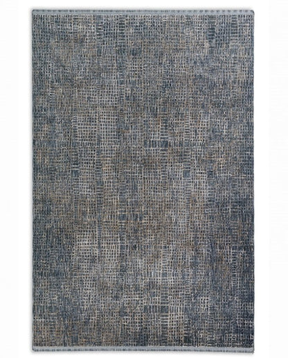 Sarezzo 6635 214 020 gitter blau design szőnyeg - Leguan Exclusive - Schöner Wohnen - 200 x 290 cm