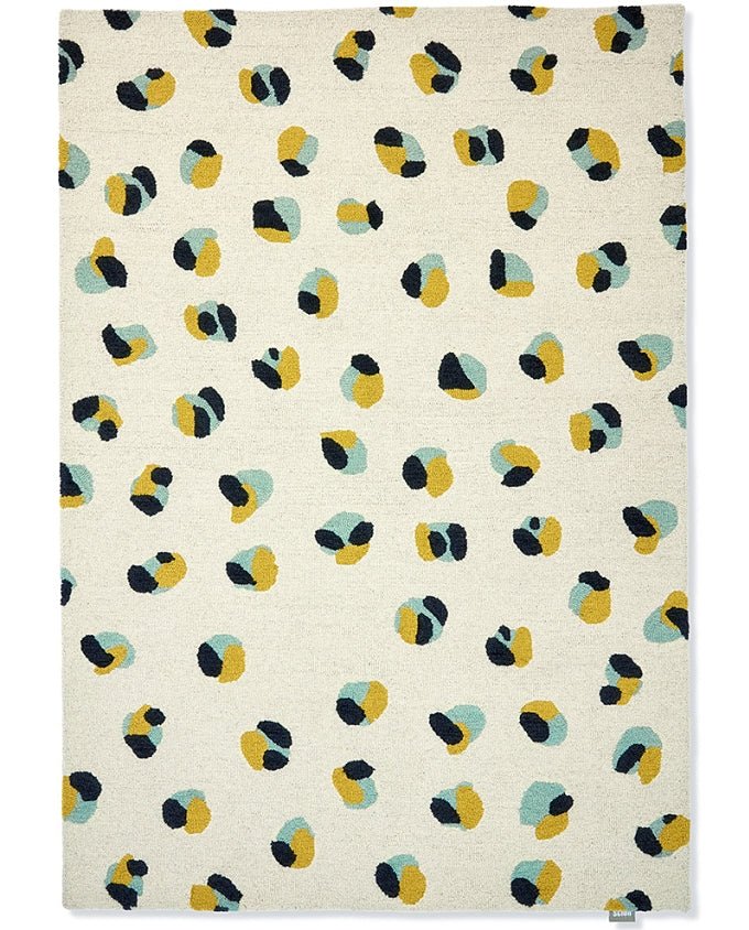 Scion Leopard dots pebble/sage 125206 design szőnyeg - Leguan Exclusive - Scion - 250 x 350 cm