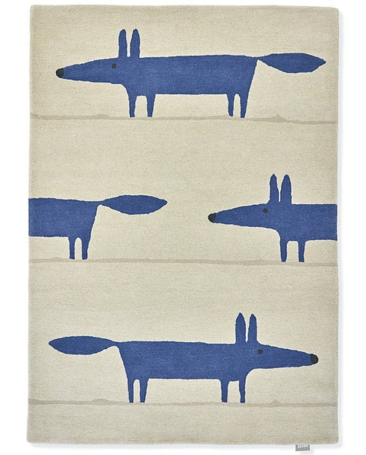 Scion Mr. Fox pebble/denim 025328 design szőnyeg - Leguan Exclusive - Scion - 140 x 200 cm