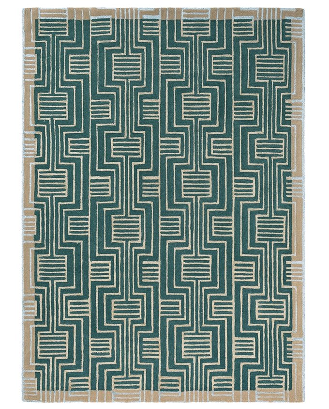 Ted Baker Kinmo green 056807 design szőnyeg - Leguan Exclusive - Ted Baker - 140 x 200 cm