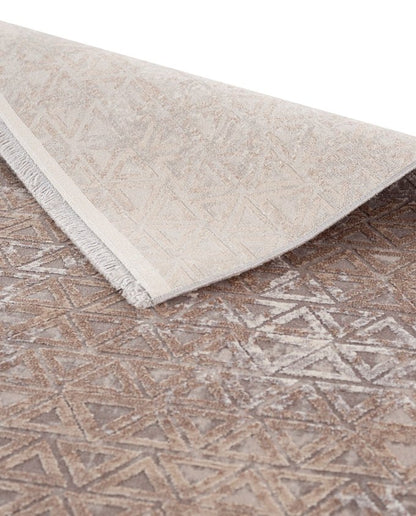 Vision 6103 213 006 triangles beige design szőnyeg - Leguan Exclusive - Schöner Wohnen - 80 x 150 cm