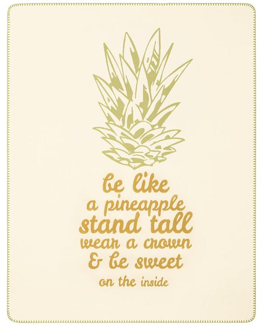 Young & Fancy Pineapple pléd, 150 x 200 cm - Leguan Exclusive - Leguan Exclusive -
