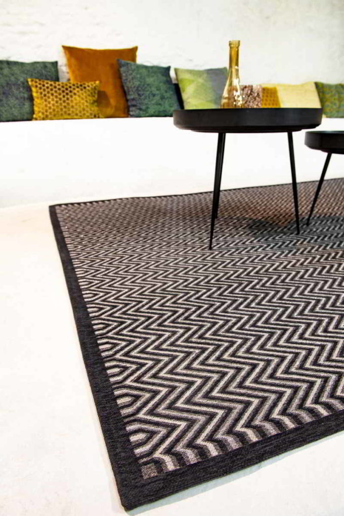 Louis de Poortere - Louis De Poortere Splendore Dolomiti 9011 Titanio vintage szőnyeg - Leguan szőnyeg áruház - Modern és design szőnyegek
